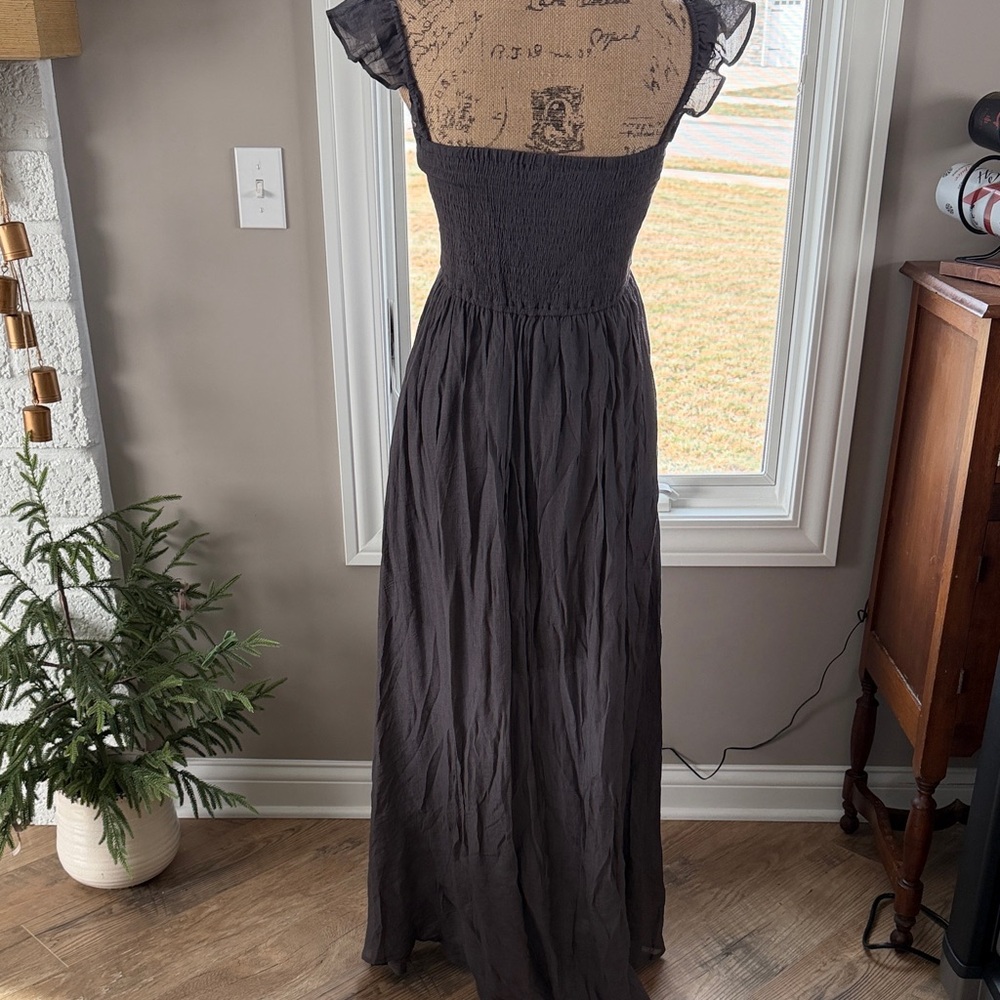 Jolie Charcoal Maxi Dress - Picture 3 of 7
